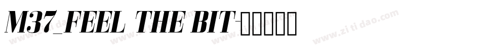M37_FEEL THE BIT字体转换